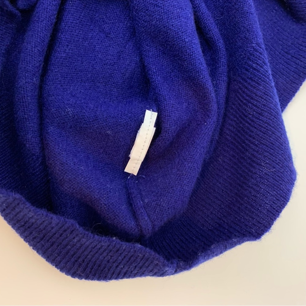 Cashmere Etam Sweater Pullover Cobalt Blue Sz Small Lovely Cashmere Quiet Luxury - Picture 9 of 11